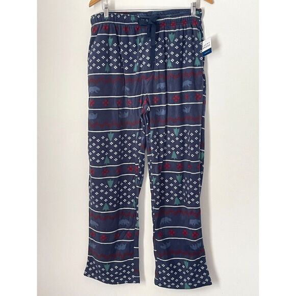 Lucky Brand Men's Fleece Pajama Pants Size Large Holiday Festive NEW k18 - Picture 1 of 11